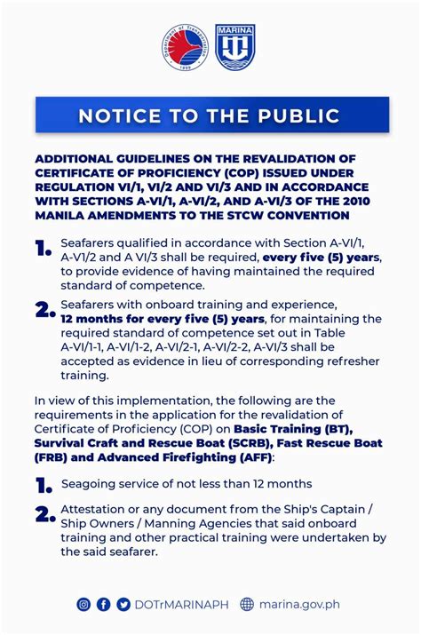 how to cop in marina|MARINA releases new rules for COP renewal.